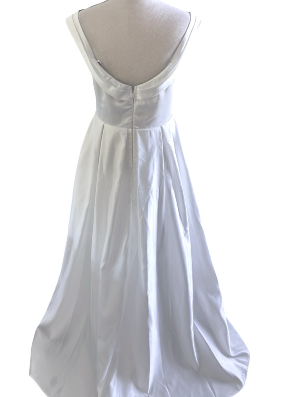 Lulus Extraordinary Vow‎ White Off Shoulder Maxi Dress Size M NWT bridal dress - Picture 10 of 10